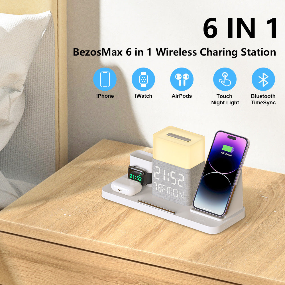 6-in-1 Wireless Charging Set Touch Night Light