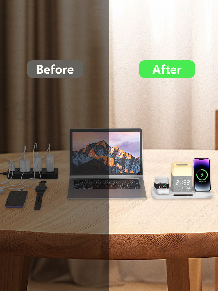 6-in-1 Wireless Charging Set Touch Night Light