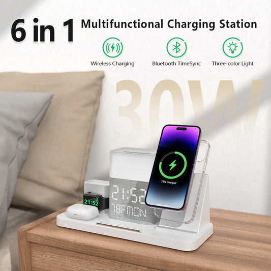 6-in-1 Wireless Charging Set Touch Night Light